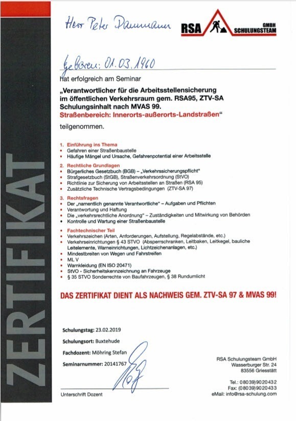 Mitarbeiter mit RSA Zertifikat