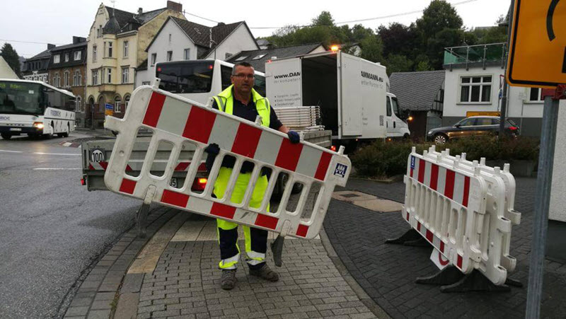 Verkehrsabsperrungen