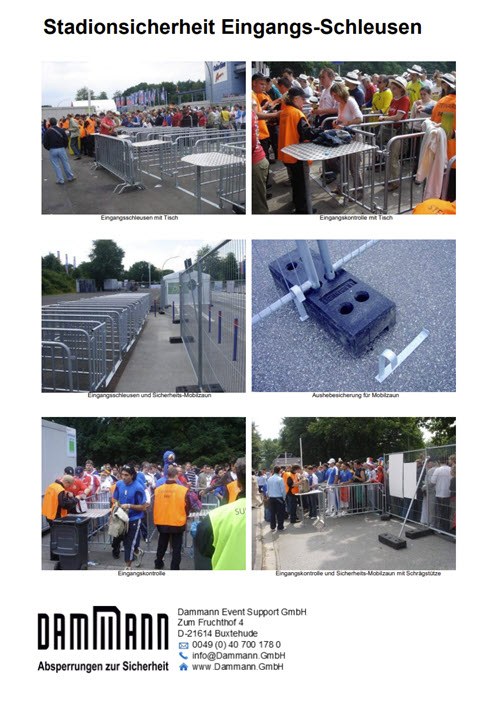 Eingangsschleusen-S2 Stadionsicherheit - mieten oder kaufen