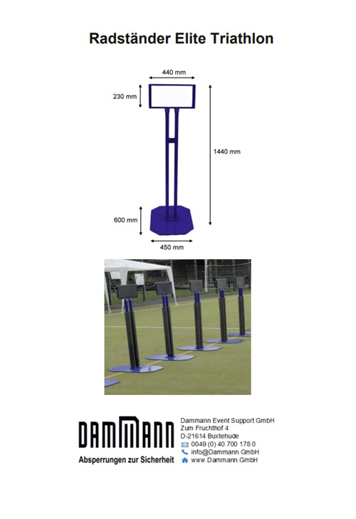 Radständer Event-Infrastruktur